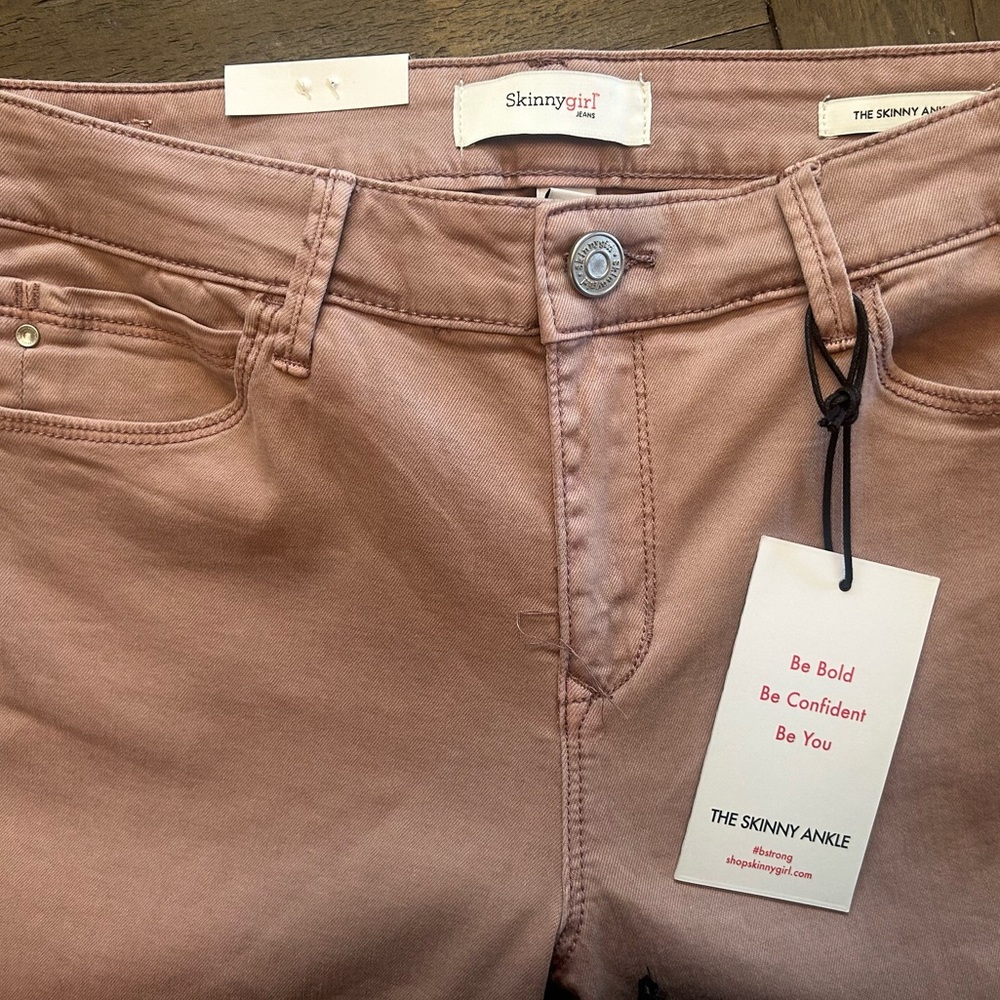 Skinnygirl Lavender Skinny Ankle Jeans    NWT - Picture 2 of 10